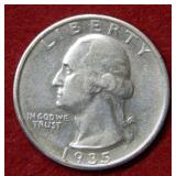 1935 S Washington Silver Quarter