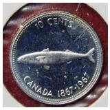 1967 Canada Silver Dime