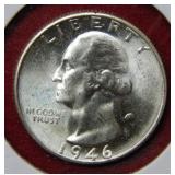 1946 S Washington Silver Quarter