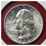 1953 Washington Silver Quarter