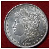 1878 REV 1879 Morgan Silver Dollar Coin