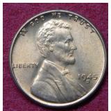 1945 D Lincoln Wheat Cent