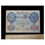 1910 - 20 Reichs Bank Note