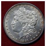 1891 CC Morgan Silver Dollar Coin