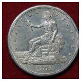 1875 S Silver Trade Dollar