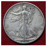 1936 S Walking Liberty Silver Half Dollar Coin