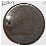 1811 Half Cent - wide date variety - holed
