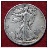 1929 S Walking Liberty Silver Half Dollar Coin