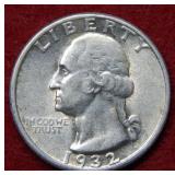 1932 Washington Silver Quarter - First Year Issue