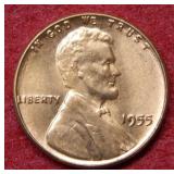 1955 Poor Man's Double Die Lincoln Wheat Cent