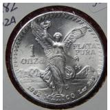 1982 Mexico Silver Onza