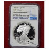 2019 W Silver Eagle 1oz NGC PF69 Ultra Cameo