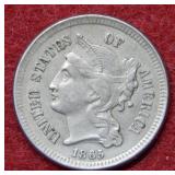 1865 Three Cent Nickel