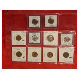 Mixed Lot of 10 Different US Coins