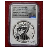 2019 W Silver Eagle NGC Enhanced REV PF69