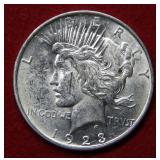 1923 D Peace Silver Dollar