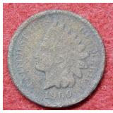 1869 Indian Head Cent - grainy