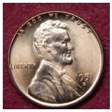 1951 D Lincoln Wheat Cent