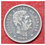 1883 Hawaii Silver Dime