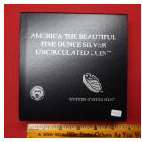 2014 Shenandoah 5oz Silver Quarter - UNC