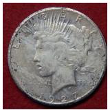 1927 Peace Silver Dollar