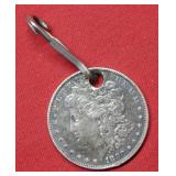 1880 O Morgan Silver Dollar Holed