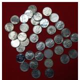 Lot of AU 1943 Steel Cents