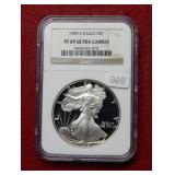 1989 S Silver Eagle 1oz NGC PF69 Ultra Cameo