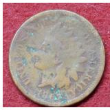 1867 Indian Head Cent - grainy