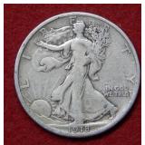 1918 S Walking Liberty Silver Half