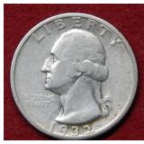 1932 S Washington Silver Quarter