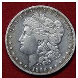 1893 CC Morgan Silver Dollar Coin