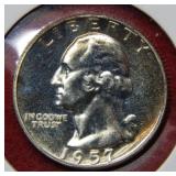 1957 Washington Silver Quarter