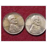 (2) 1939 D Lincoln Wheat Cents