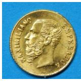 1865 Maxmillian 10KT Gold Commemorative