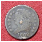 1809 Half Cent - repaired
