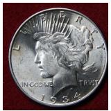1934 D Peace Silver Dollar