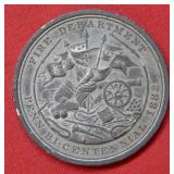 1862 Phila Penn Fire Department Medal