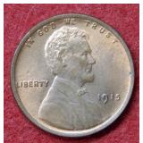 1915 Lincoln Wheat Cent Red & Brown