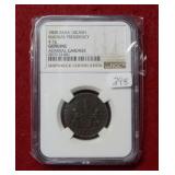 1808 India 10 Cash Admiral Gardner NGC Genuine