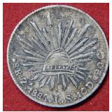 1885 Mexico Silver Libertad Coin