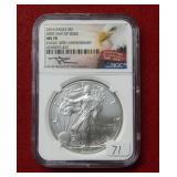 2016 Silver Eagle NGC MS70 - First Day Issue