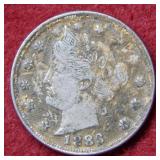 1883 Liberty Head Nickel with Cents