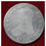 1819 Bust Silver Quarter - Early Date