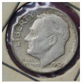 1952 S Roosevelt Silver Dime