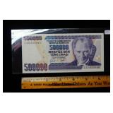 500,000 Turk Lirasi Note