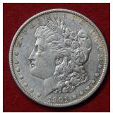 1901 Morgan Silver Dollar Coin