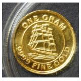 1 Gram .9999 Fine Gold Monarch Metals