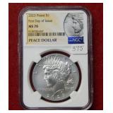 2023 Peace Silver Dollar NGC MS70 First Day