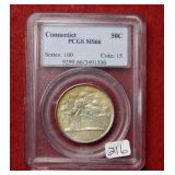 1935 Connecticut Silver Comm Half PCGS MS66
